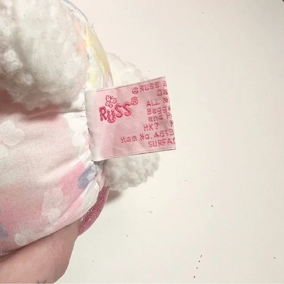 Vintage retro 80s 90s Russ pastel Easter lamb plush - Picture 5 of 5